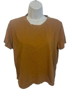 GRAYERS WOMEN Size Medium Short Sleeve Pullover Tee Dijon Dark Yellow-Orange